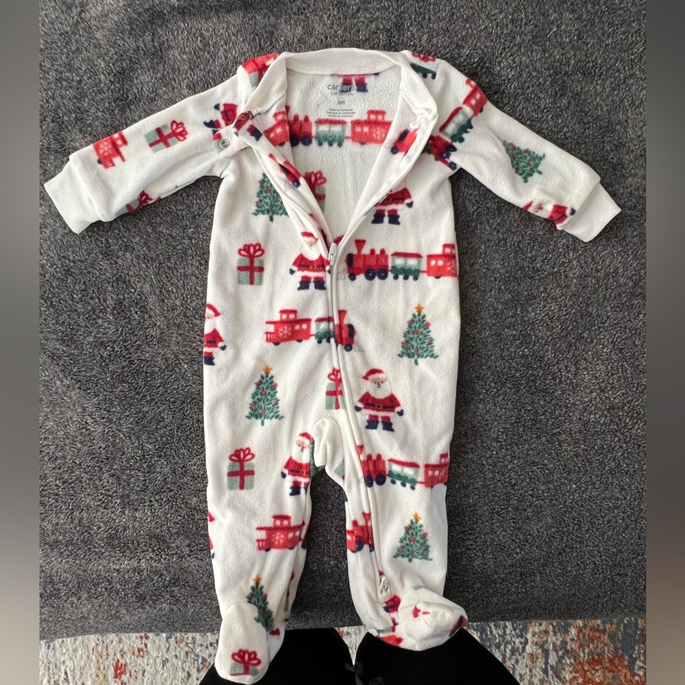 Carters Christmas Fleece Sleeper